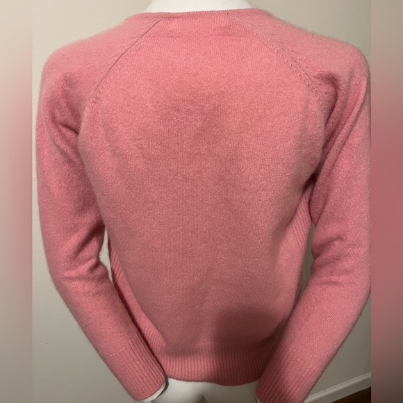Inwear Cashmere Pink V-Neck Women's Sweater, Size S/Xs - Picture 7 of 11
